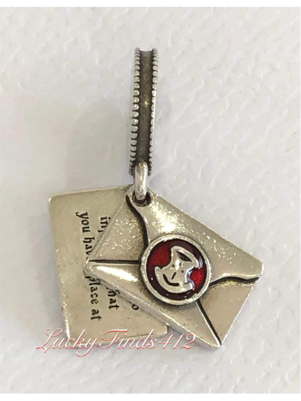 Authentic Pandora Harry Potter Hogwarts Acceptance Letter Dangle Charm Retired